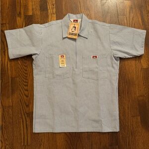 Vintage NWT Ben Davis hickory half zip shirt size small